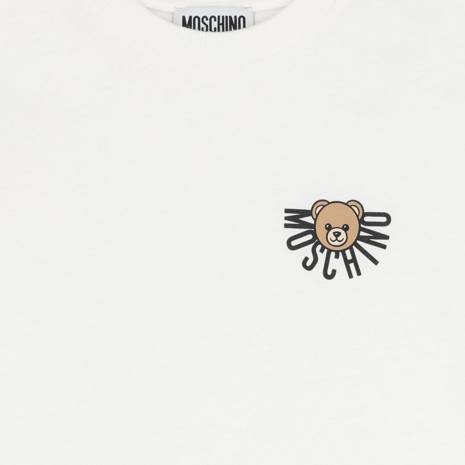 White Teddy Bear Logo T-Shirt, 1, hi-res