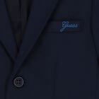 Boys Navy Blue Blazer, 1, hi-res