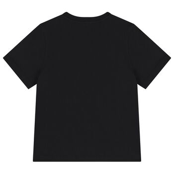 Black Logo Check T-Shirt