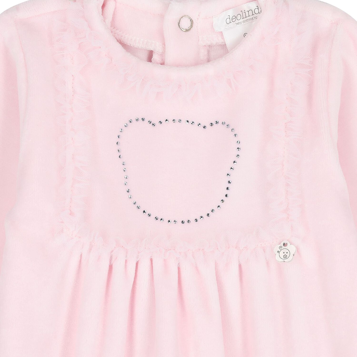 Baby Girls Ruffled Tulle Babygrow, 1, hi-res