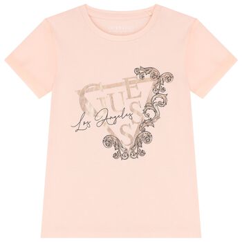 Girls Pink Logo T-Shirt