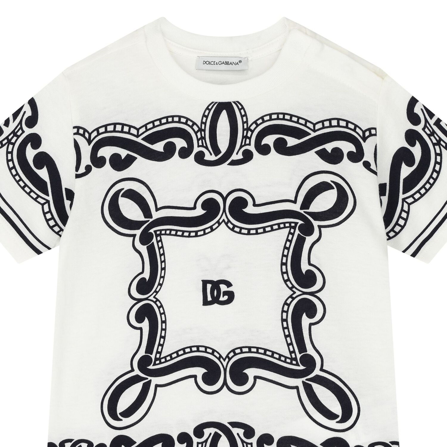 Younger Boys Ivory Bandana T-Shirt, 1, hi-res