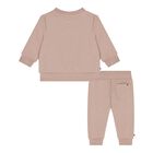 Baby Boys Beige Logo Tracksuit , 2, hi-res