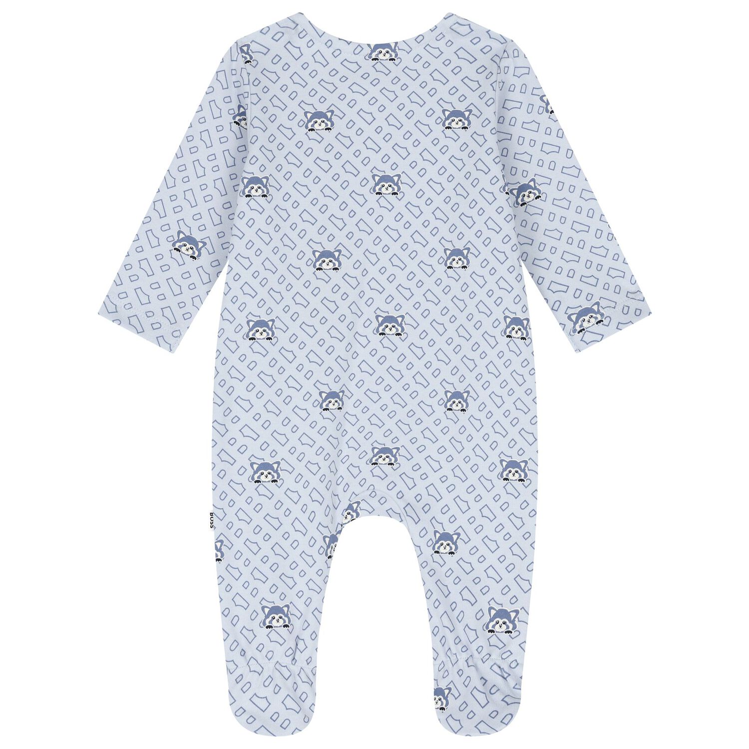 Baby Boys Blue Logo Babygrow Gift Set, 2, hi-res