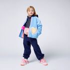 Girls Navy Blue Hooded Top, 1, hi-res