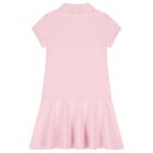 Girls Pink Logo Polo Dress, 1, hi-res