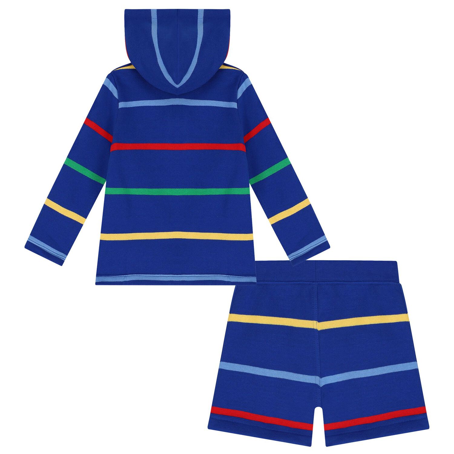 Baby Boys Multi-Colored Logo Short Set, 1, hi-res