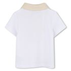 Baby Boys White & Beige Knitted Shorts Set, 1, hi-res