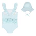 Baby Girls Rainbow Swimsuit Set, 1, hi-res