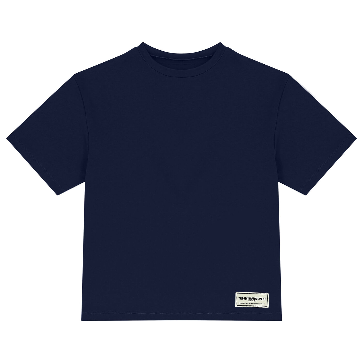 Oversized Navy Logo Softskin T-Shirt, 1, hi-res
