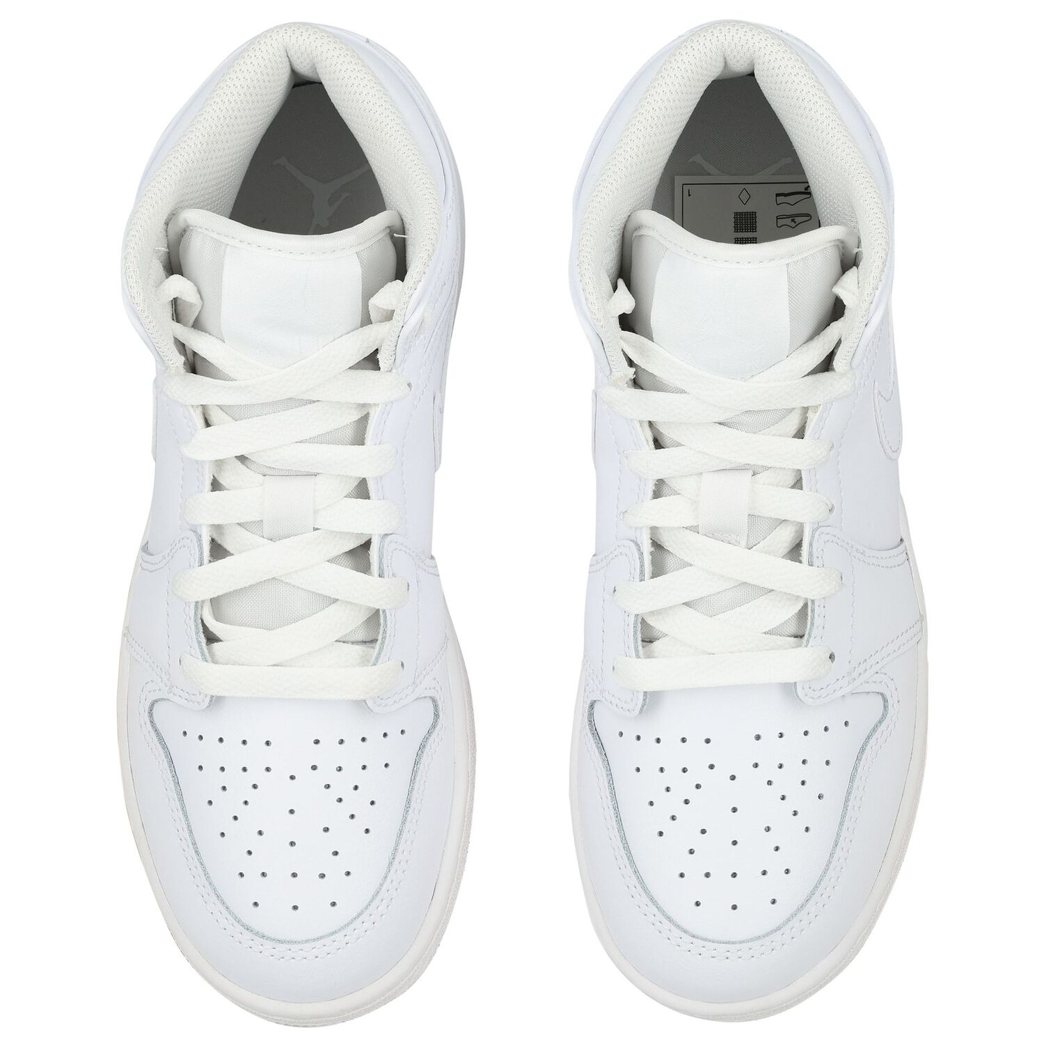 White Air Jordan 1 Mid Trainers, 1, hi-res image number null