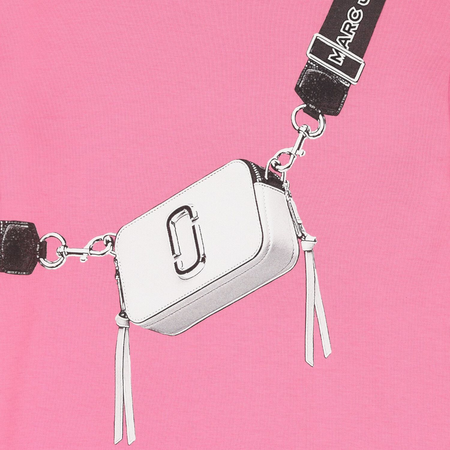 Girls Pink Bag Logo Dress, 1, hi-res