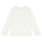 Girls Ivory Long Sleeve Top, 1, hi-res