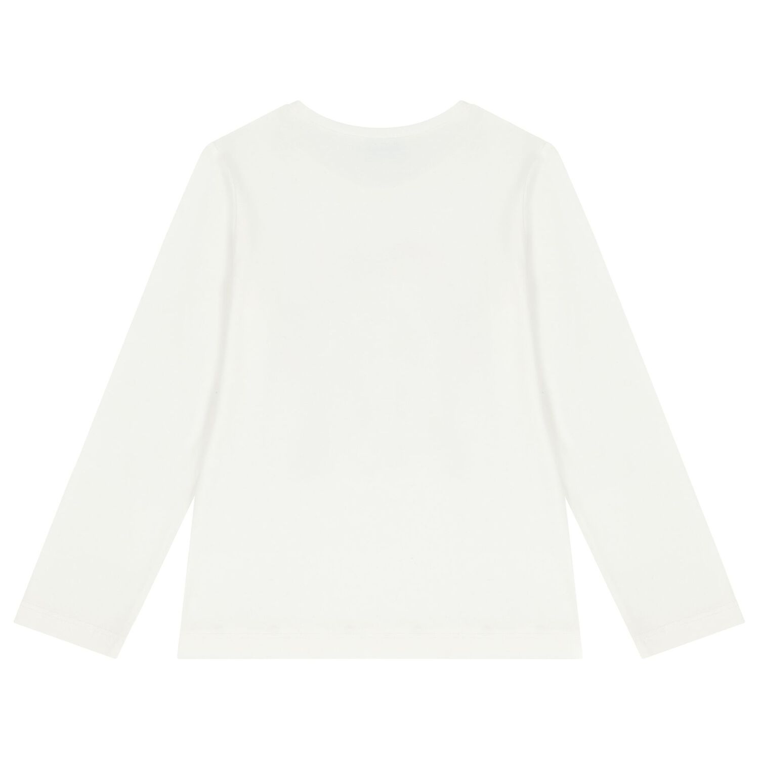 Girls Ivory Long Sleeve Top, 1, hi-res image number null