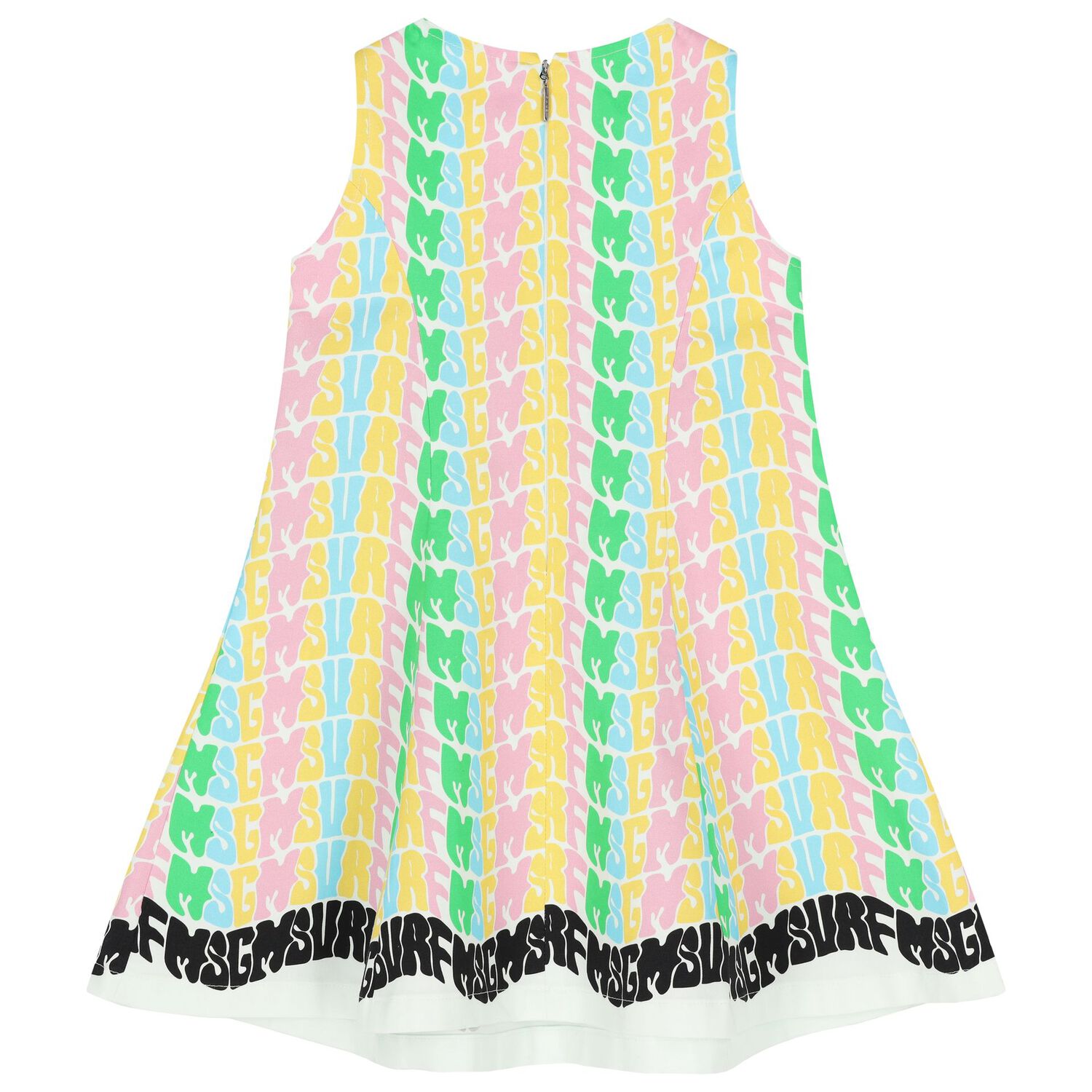 Girls Multi-Coloured Logo Dress, 1, hi-res