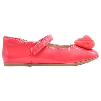 Girls Pink Flower Shoes 