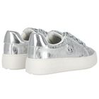 Girls Silver Logo Trainers, 1, hi-res
