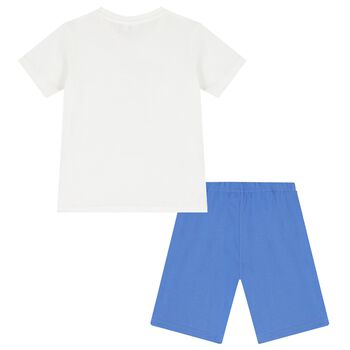 Boys White & Blue Marvel Pyjamas
