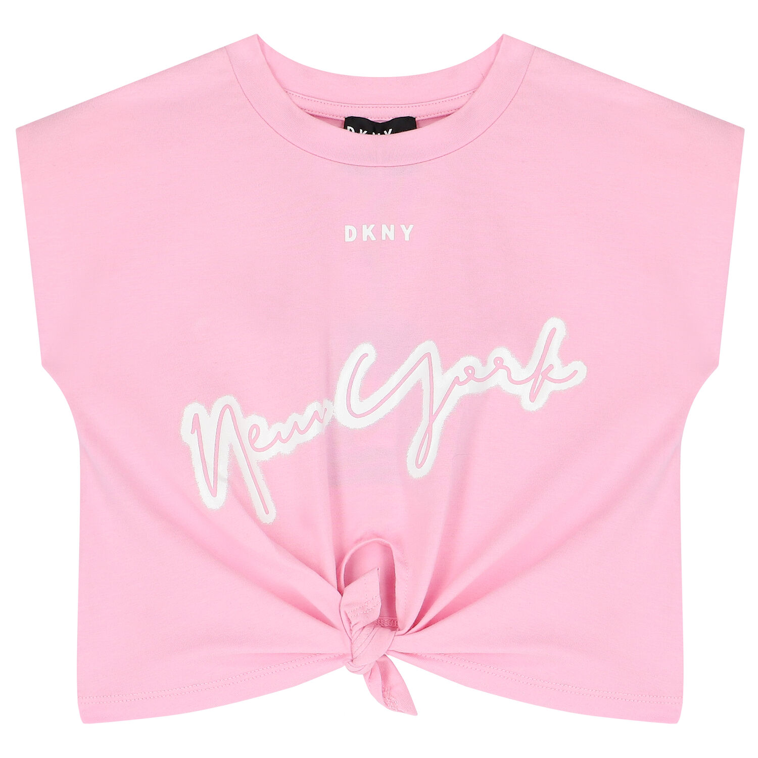 Girls Pink Logo T-Shirt, 3, hi-res image number null