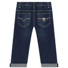 Boys Blue Denim Trousers, 1, hi-res