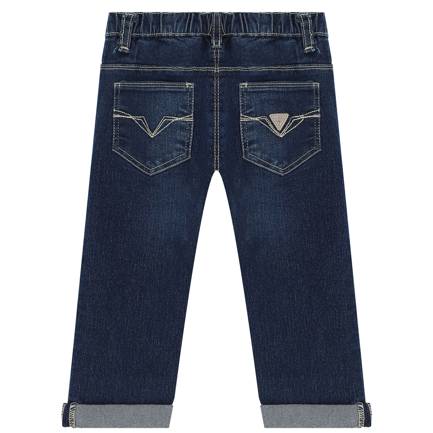 Boys Blue Denim Trousers, 1, hi-res