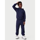 Boys Navy Blue Logo Joggers, 1, hi-res