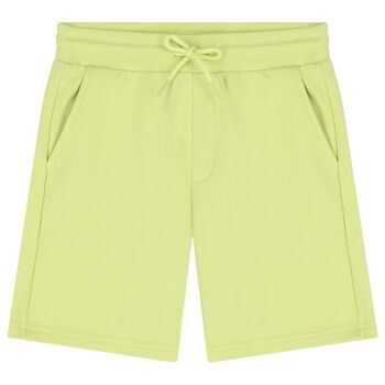 Boys Green Logo Shorts