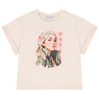 Girls Ivory T-Shirt & Headband Set, 3, hi-res