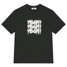 Boys Black Logo T-Shirt, 2, hi-res