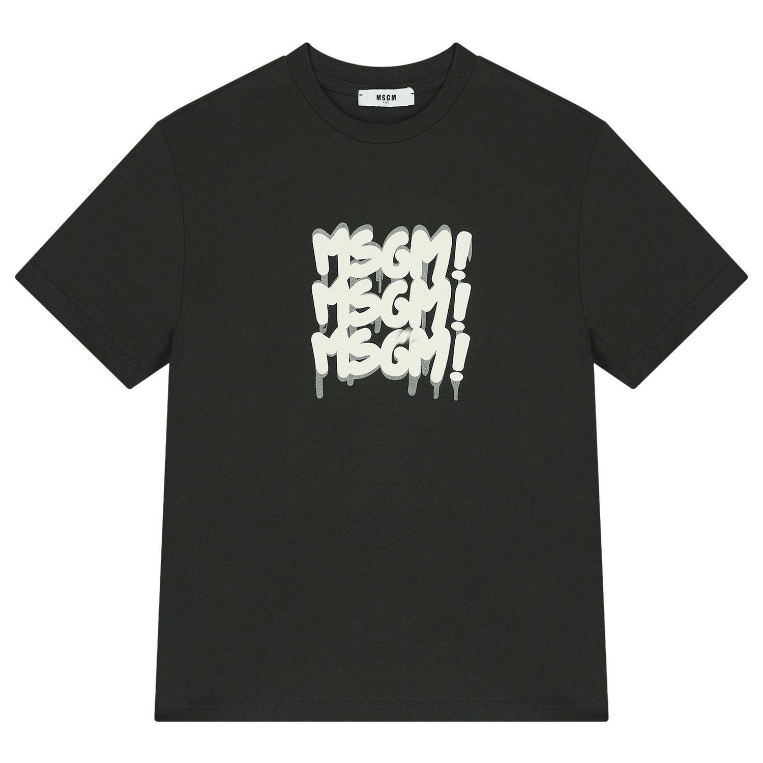 Boys Black Logo T-Shirt, 2, hi-res