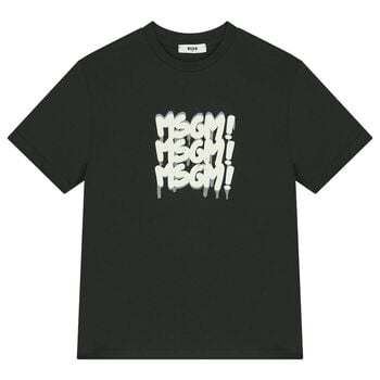 Boys Black Logo T-Shirt