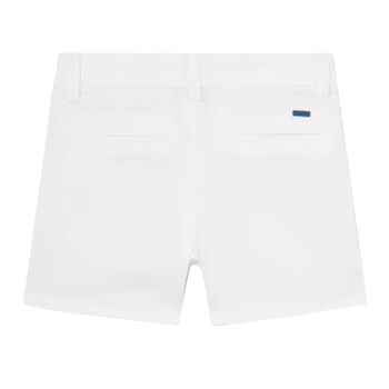 Younger Boys White Chino Shorts