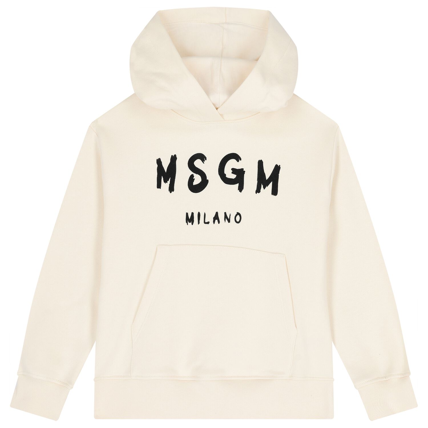 Ivory Logo Hooded Top, 1, hi-res