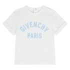 Younger Boys White Logo T-Shirt, 1, hi-res