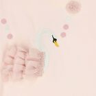 Girls Pink Jersey Swan Dress, 1, hi-res