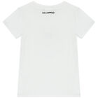 Girls White Choupette T-Shirt, 1, hi-res