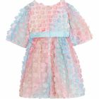 Girls Rainbow Floral Dress, 1, hi-res