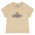 Younger Beige Teddy Bear Logo T-Shirt, 2, hi-res