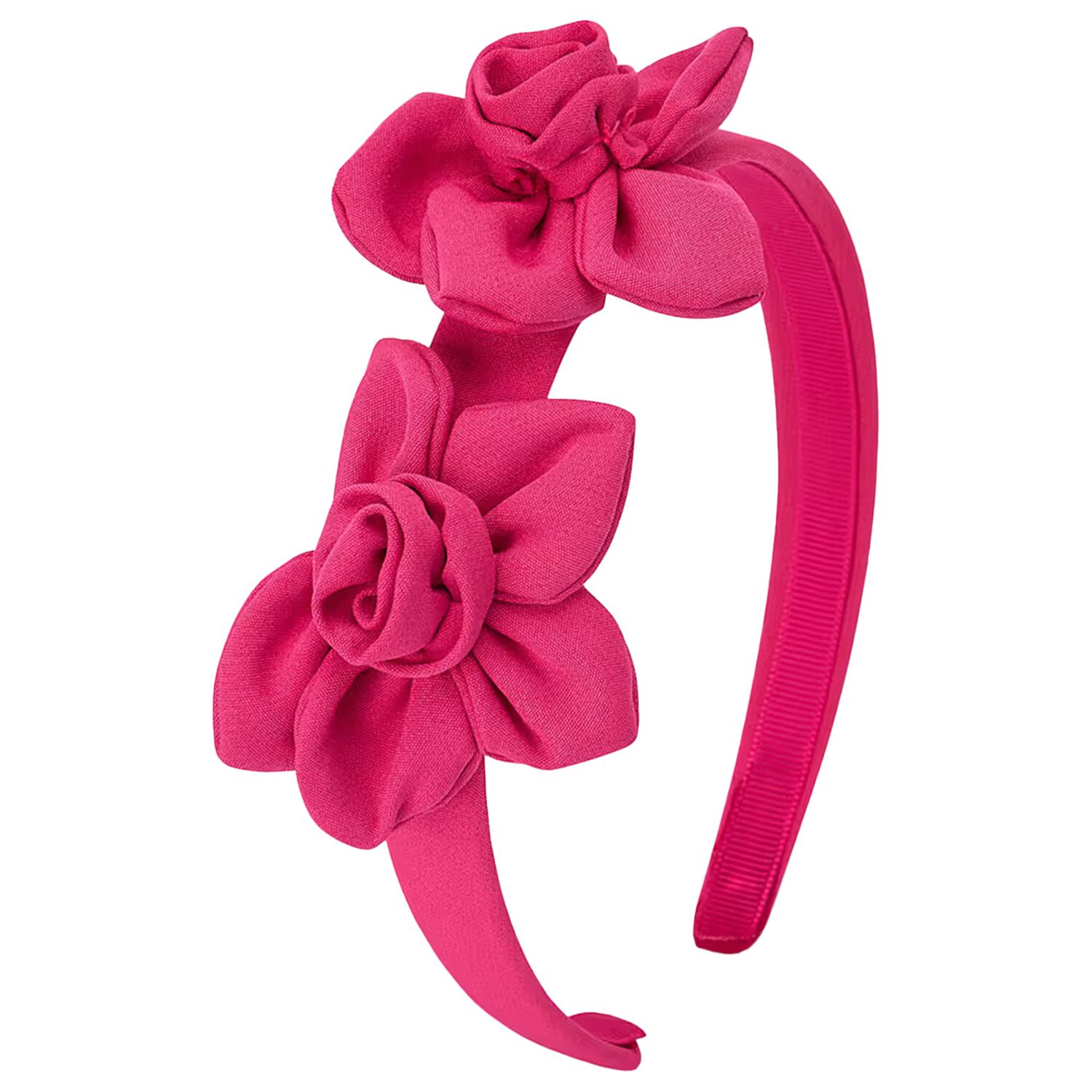 Girls Pink Flower Headband, 1, hi-res