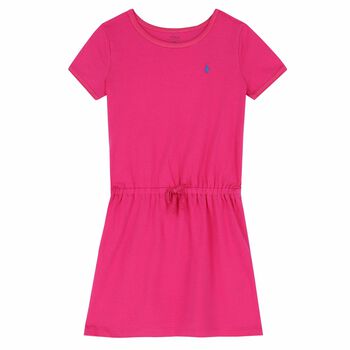 Girls Pink Logo Dress