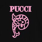 Girls Black Logo T-Shirt, 2, hi-res