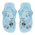 Younger Boys Blue Disney Logo Flip Flops, 4, hi-res