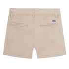 Younger Boys Beige Chino Shorts, 3, hi-res