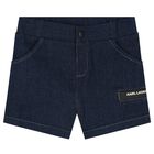 Boys Blue Ikonik Shorts Set, 1, hi-res