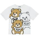 White Teddy Bear Logo T-Shirt, 2, hi-res