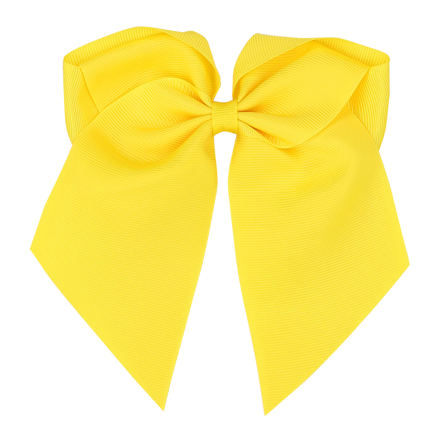 Girls Yellow Bow Hair Clip, 3, hi-res