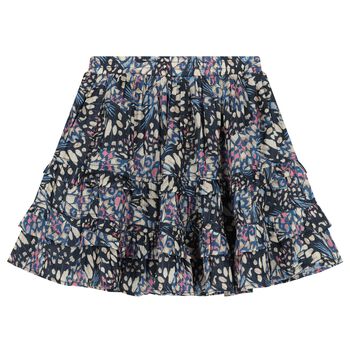 Girls Muti-Coloured Pleated Skirt