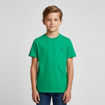 Boys Green Logo T-Shirt