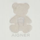 Girls Ivory Faux Fur Teddy Bear Logo T-Shirt, 1, hi-res