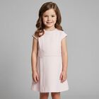 Girls Pink Crepe Dress, 1, hi-res